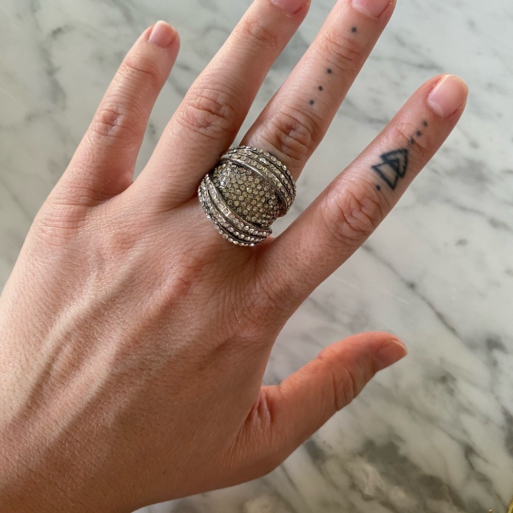 Elegant Silver Statement Ring